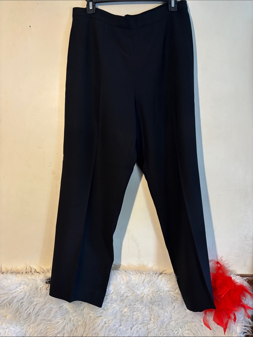 Kasper Black Straight-Leg Dress Pants